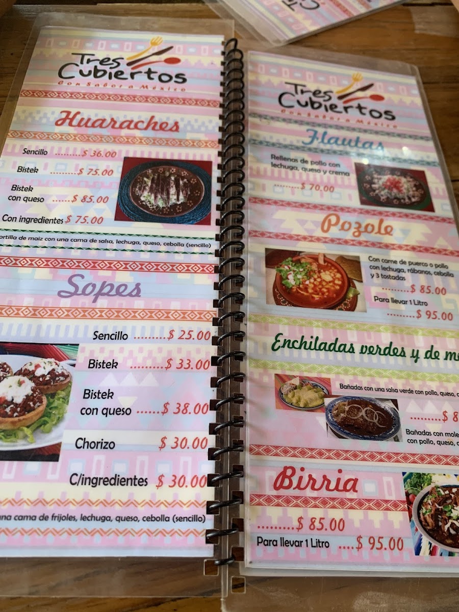 Tres Cubiertos Menu - Image 6